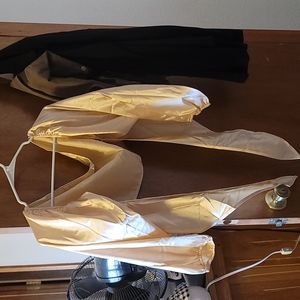 Plus Satin Tie Front Bardot Top